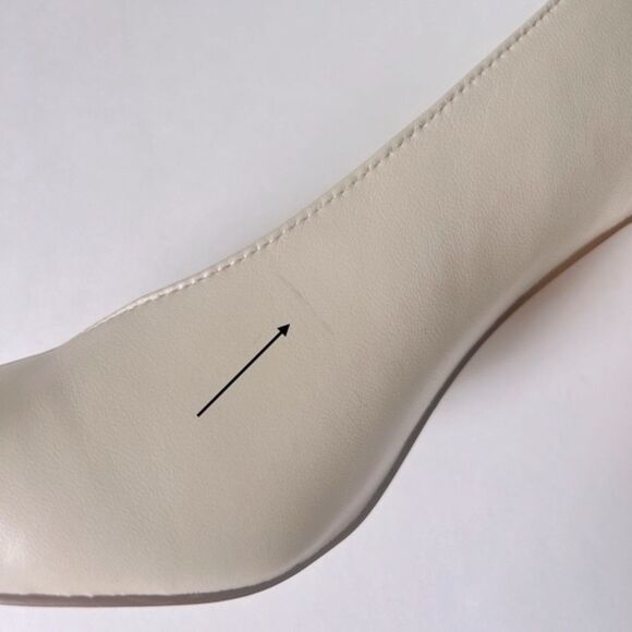 Vince Camuto Setenda Almond Milk Leather Pointed Toe Heeled Pumps Shoe Size 8.5 - Picture 16 of 16